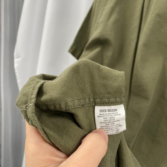 Buck Mason green short sleeve button down - Picture 6 of 6